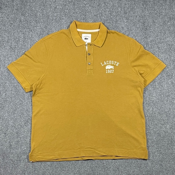 Lacoste 1097 Brown Polo Shirt Size 7 0632 - Picture 1 of 9